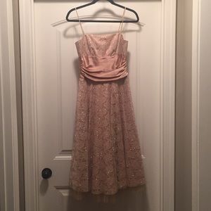 Gold homecoming dress